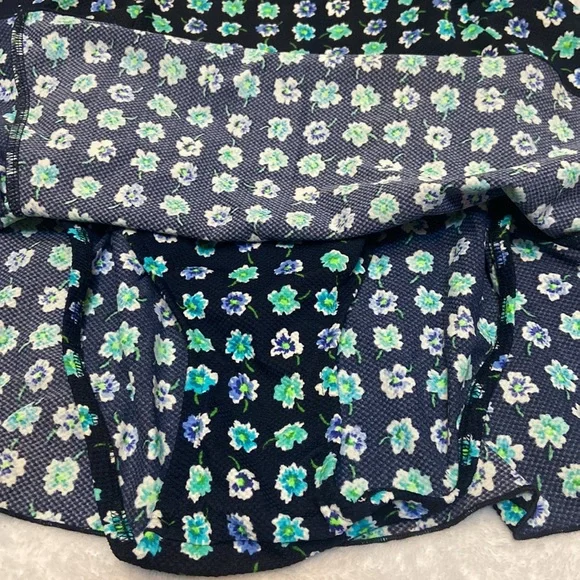 NWT Adrienne Vittadini Underwire Swim Dress Size 12 Navy Multi Flower Print - Picture 5 of 12